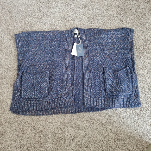 UNIVERSAL TREAD WOMEN'S PONCHO ONE SIZE, BLUE - Picture 7 of 7